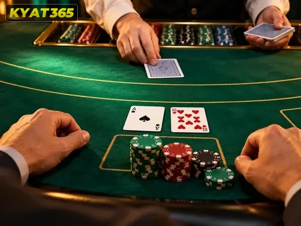 ကတ်တစ်ထုပ်သုံး Blackjack ဆိုင်ရာ ပုံ ၄